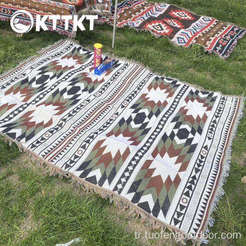 Piknik Mats Kamp Battaniyesi Dış Mekan Katlanır Masa Dizlili